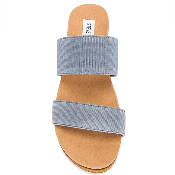 Steve Madden Shoes Steve Madden Aliyah Slide In Blue Poshmark
